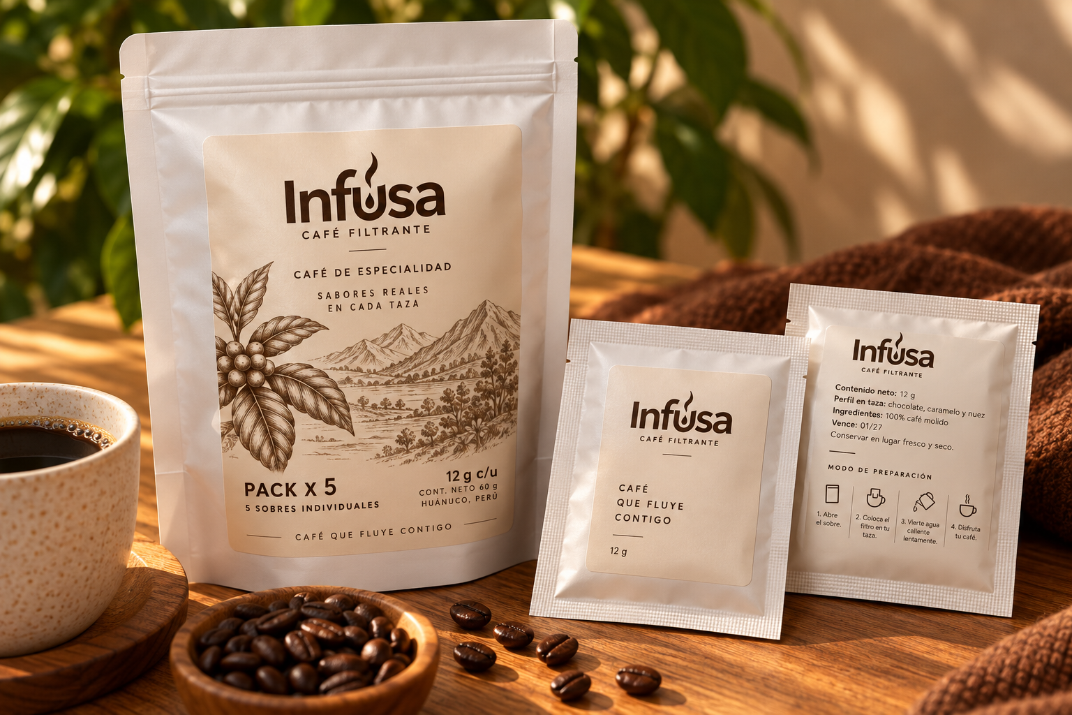 Pack de 5 unidades Infusa